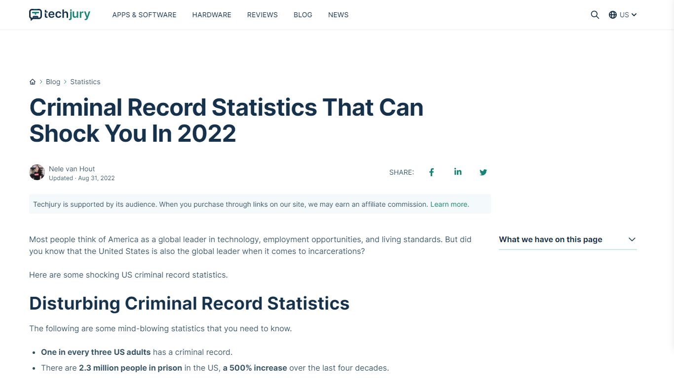 Criminal Record Statistics That Can Shock You In 2022 - Techjury